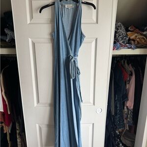 Vintage Laundry By Shelli Segal Blue Maxi Dress